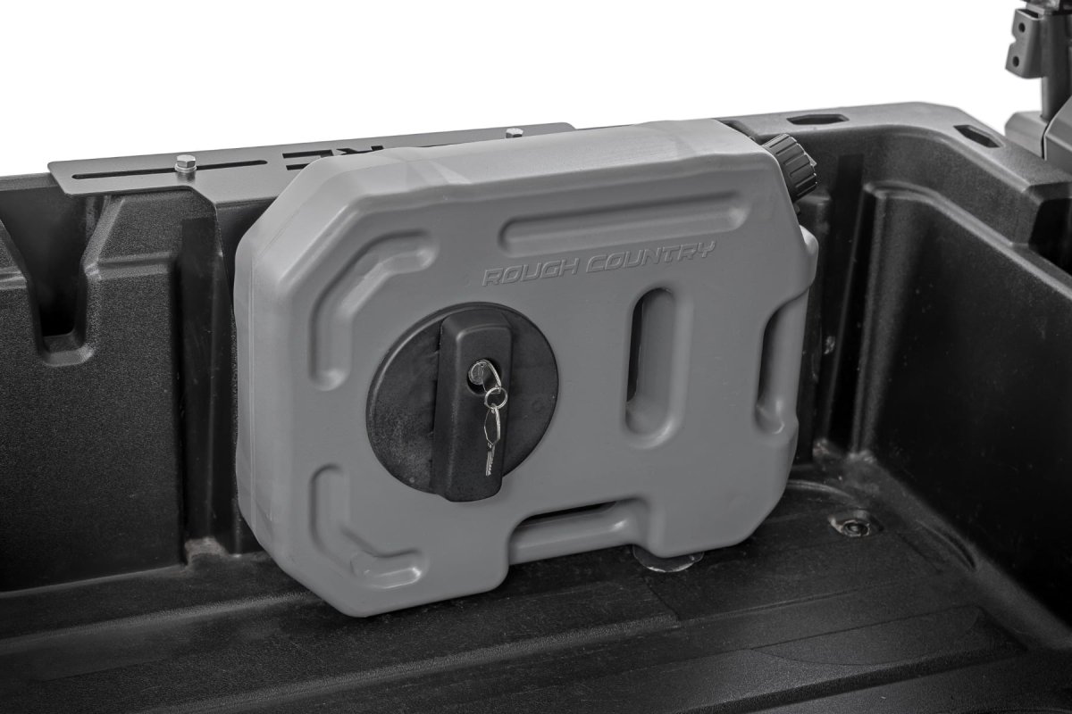 Polaris Ranger XP 1000 EPS Hunter Edition Fluid Container Bed Side Mount - Rough Country - Gloss Black - 2017+